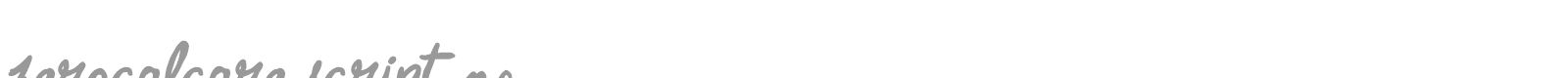 Zerocalcare Script font preview